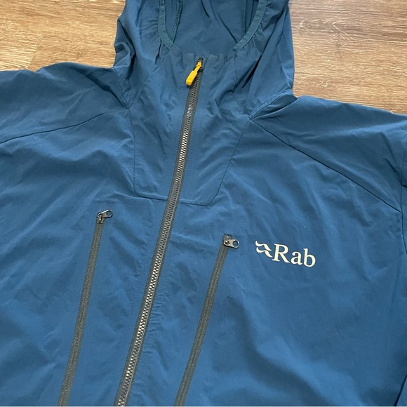 Rab Borealis Jacket Blue Softshell Lightweight Wind Resistant Size XL Mens - Picture 2 of 8